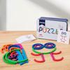 Kids' Creative Puzzle Sticks: 2-in-1 Word Match & Cognitive Learning Game