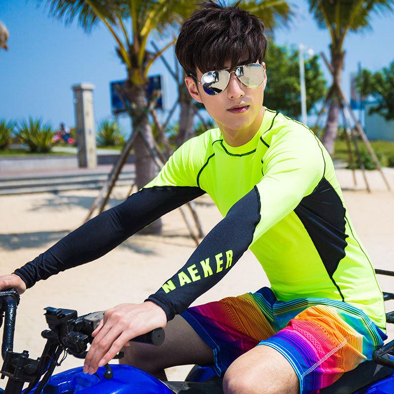 Wetsuit Men s Surf Suit Long Sleeve Sun Protection Swimsuit Surf Suit Snorkeling Suit Wetsuit Split Jellyfish Quick Drying Swimsuit M