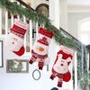 Christmas Theme Stocking Knitted Present Bag for Kids Santa/Snowman/Elk Christmas Socks Festival Mantels Accessory