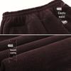 Elderly Women's Fleece-lined Straight Leg Casual Pants