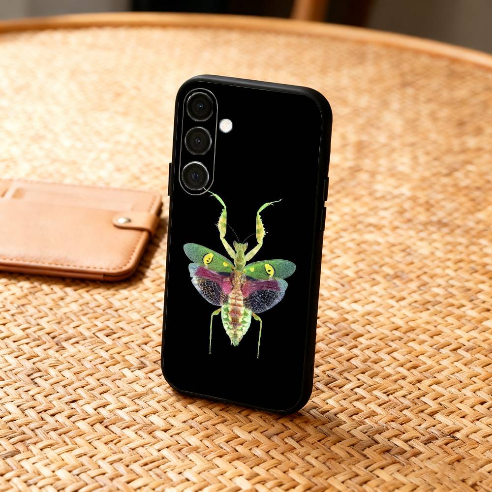 B-Biology B-Bugs And Insects Art Phone Case For Samsung  A73,72,71,A52,51,40,41,A22,A32,31,A13, Soft Black Shell