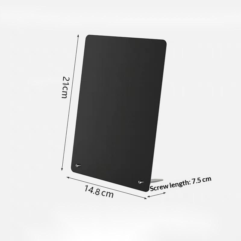 1Pcs Creative Metal Magnetic Board Photo Display Diy Desktop Message Board Rounded Corners Ironwork Sign Note Board For Coffee S