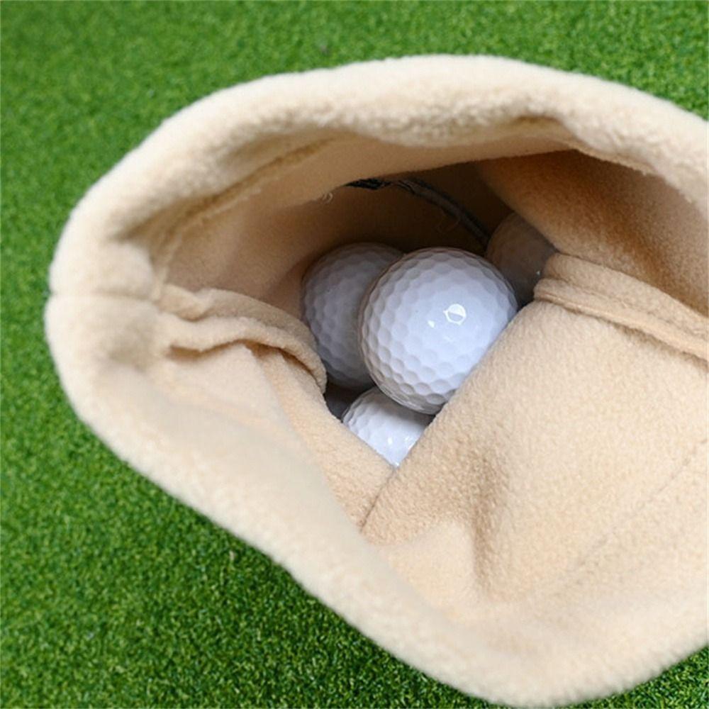 Plush Cloth Golf Waist Bag Golf Tees Holder Golf Ball Storage Bag Golf Ball Bag  Men Women