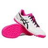 Asics Calcetto Round Toe Lace-Up TF (Rubber Studs) Artificial Turf Soccer Shoes Men Soccer Shoes White Pink 1113A048-102