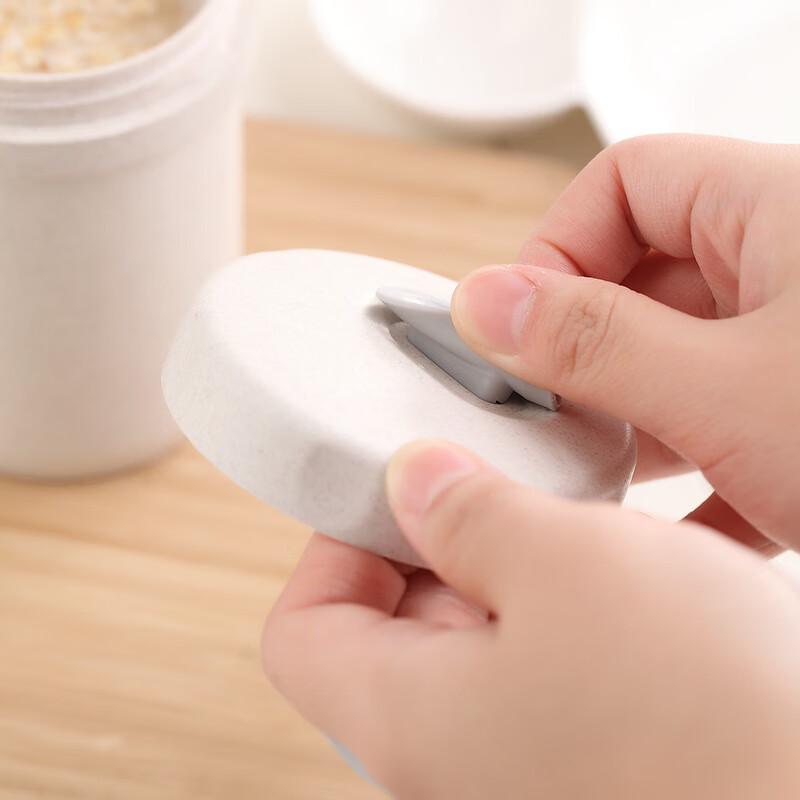 Wheat Straw Double-Layer Soup Cup with Handle