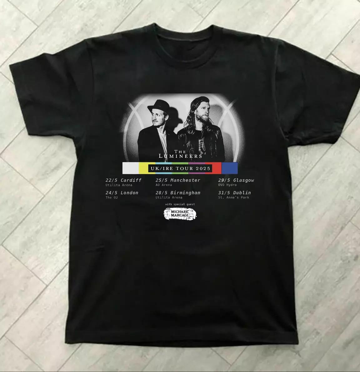 

The Lumineers BAND UK IRE Tour 2025 T Shirt Full Size S-5XL S разноцветный