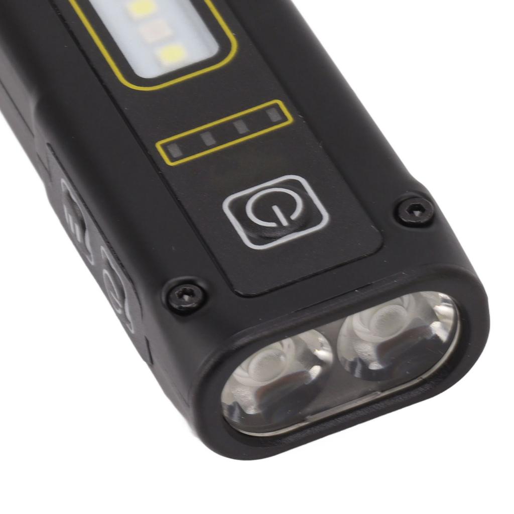 Dual Light Source Flashlight 800mAh Type C Charging Portable COB LED Flashlight with Strong Magnetic