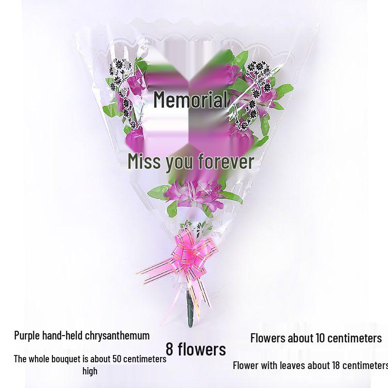 Chrysanthemum Silk Flowers for Qingming Festival Grave Offerings