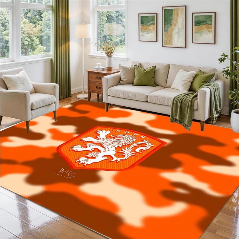 Aston Villa Football Design Crystal Velvet Rug Soft Decorative Mat for Bedroom Entrance
