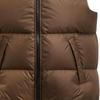 Coach Color Block Stand Collar Zipper Straight Cut Sleeveless Vest Men Vests Brown CU451-C9E