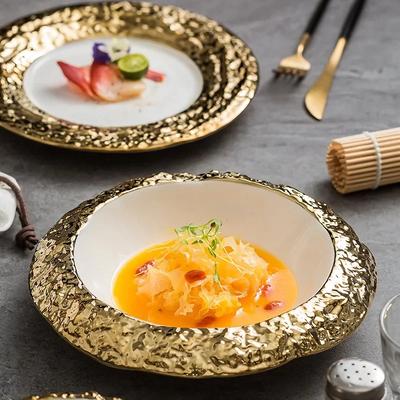 Nordic Phnom Penh Steak Plate High-end Restaurant Plate High-end Hotel Dessert Creative New Dish High-end Tableware