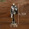 Modello Maschile in Ottone con Abito Statuetta Piccola Uomo Bello Retrò Personaggi Statuette Ornamenti da Scrivania Decorazioni Artigianato Decorazione Casa