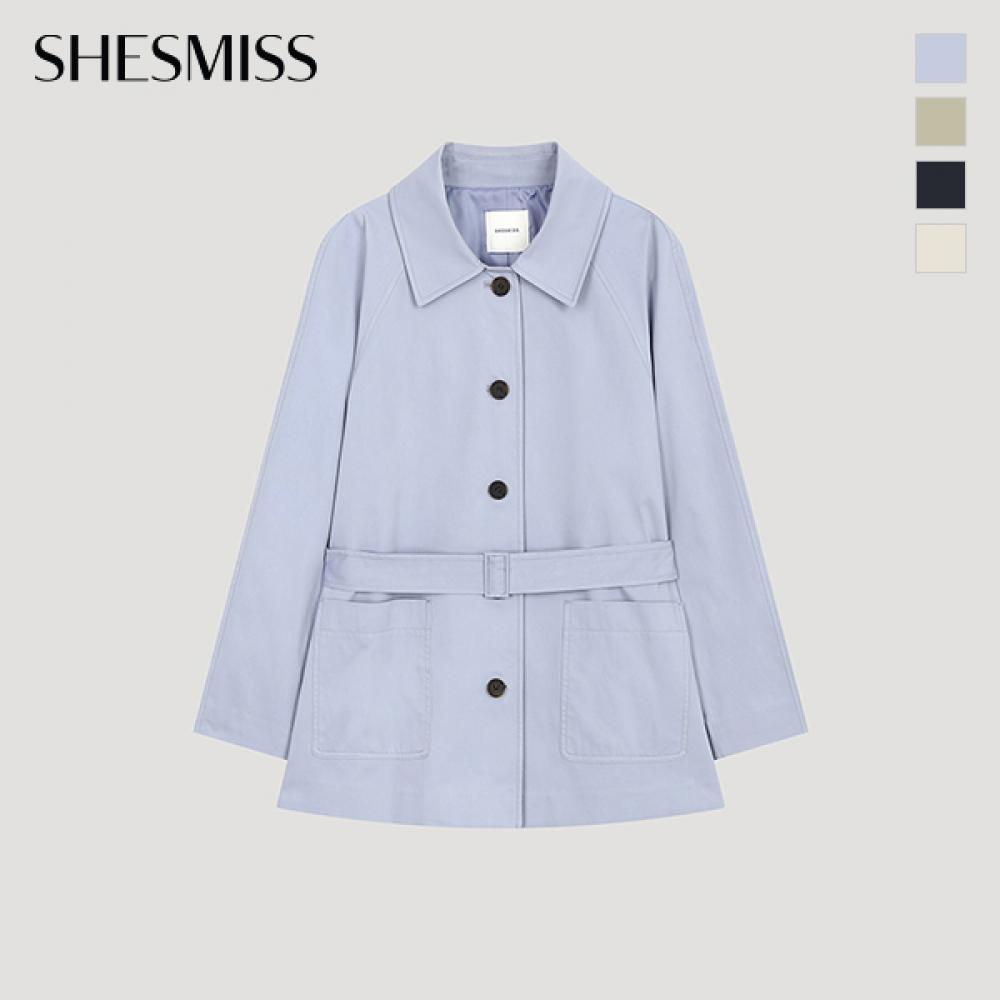 [She S miSS] Belted Half Trench Coat Swwbyo12040