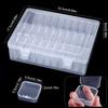 31Pcs Small Beads Organizers Plastic Cases Mini Clear Dimond Storage Containers Boxes for Bracelet Making DIY Jewelry Craft Nail