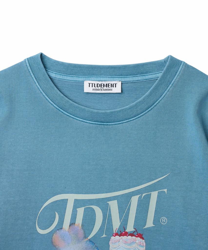 TTUDEMENT Cake Bear Tee_Blue