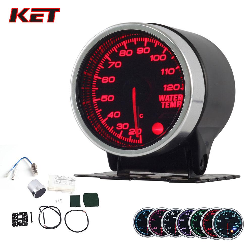 2 Inch 52MM Smoke Lens 20-120 Celsius Water Temp Gauge Water Temperature Meter With Stepper Motor