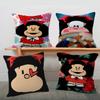 Cartoon Mafaldas Personalisierte Kissenhülle Kinderzimmer Wilde Party Deko Kissenbezug Kind Geburtstag Dusche Geschenk