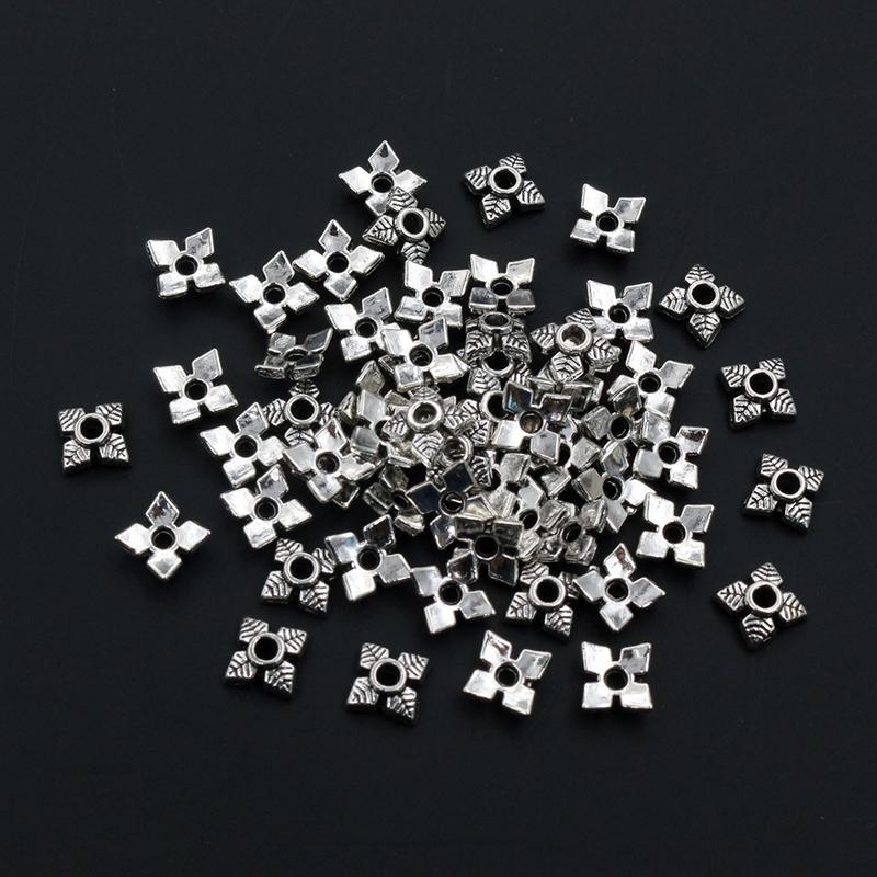 

50pcs 8mm Flower Beads Caps Bead End Caps Alloy Metal DIY Jewelry Making Accessories Findings for Necklace Bracelets Findings