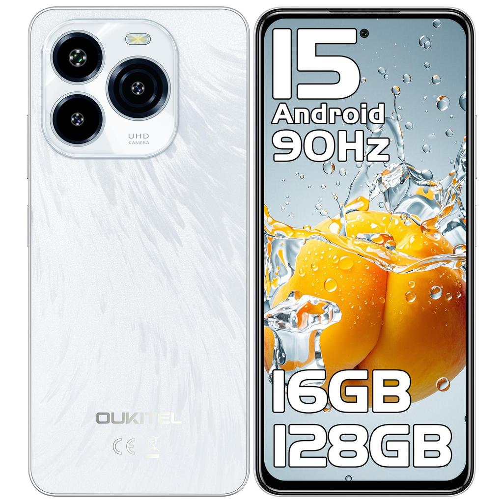 Smartphone OUKITEL C65 Android 15, Display 6.7" HD+ 90Hz, 16GB+128GB/1TB, Fotocamera 50MP, 5150mAh