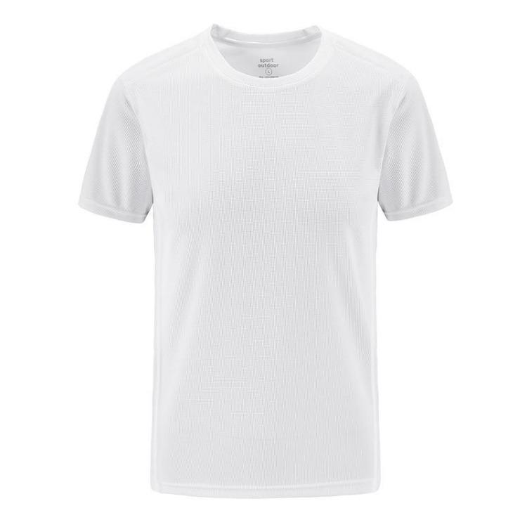 

Men s Plus Size Quick Drying Summer T-Shirt Outdoor Casual Elastic Solid Color XL білий
