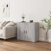 Vidaxl Cabinet, Sonoma Grey Oak, 80X33X70 Cm, Wood-Based Material