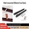 Solid Wood 6-Hole Wall-Mounted Billiard Cue Rack