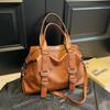 PU Leather Underarm Bag Retro Crossbody Bag with Adjustable Strap Tote Bags for Women