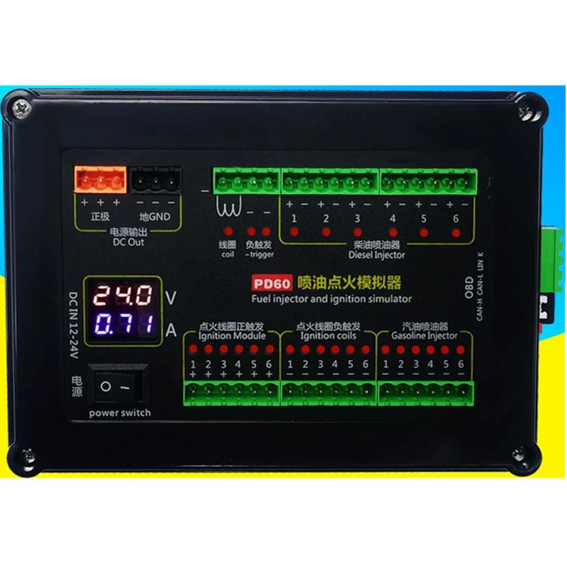 PD60 Fuel Injection Ignition Simulator ECU Maintenance Platform Testing Equipment for Gasoline Diesel Vehicle Computer Board