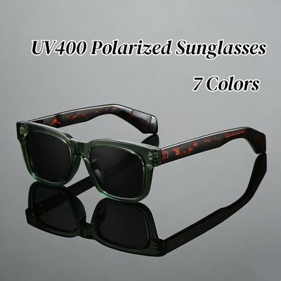 Módní polarizační sluneční brýle UV400 Pánské trendy čtvercové sluneční brýle Stínidla Venkovní retro brýle na řízení rybaření Brýle Dámské