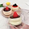 Silicone Strawberry Souffle Stress Relief Toy With Realistic Cake Design For Kids And Adults