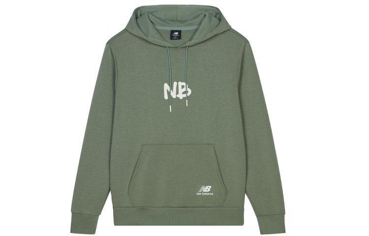 New Balance Sweatshirts Men s Green Hooded Moderate Regular AMT13364-CEL M