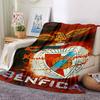 1Pc Benfica Football Crest Blanket For Couch Bed Plush Cozy Fuzzy Blanket Super Soft Warm Blankets For Fall And Winter 0918220