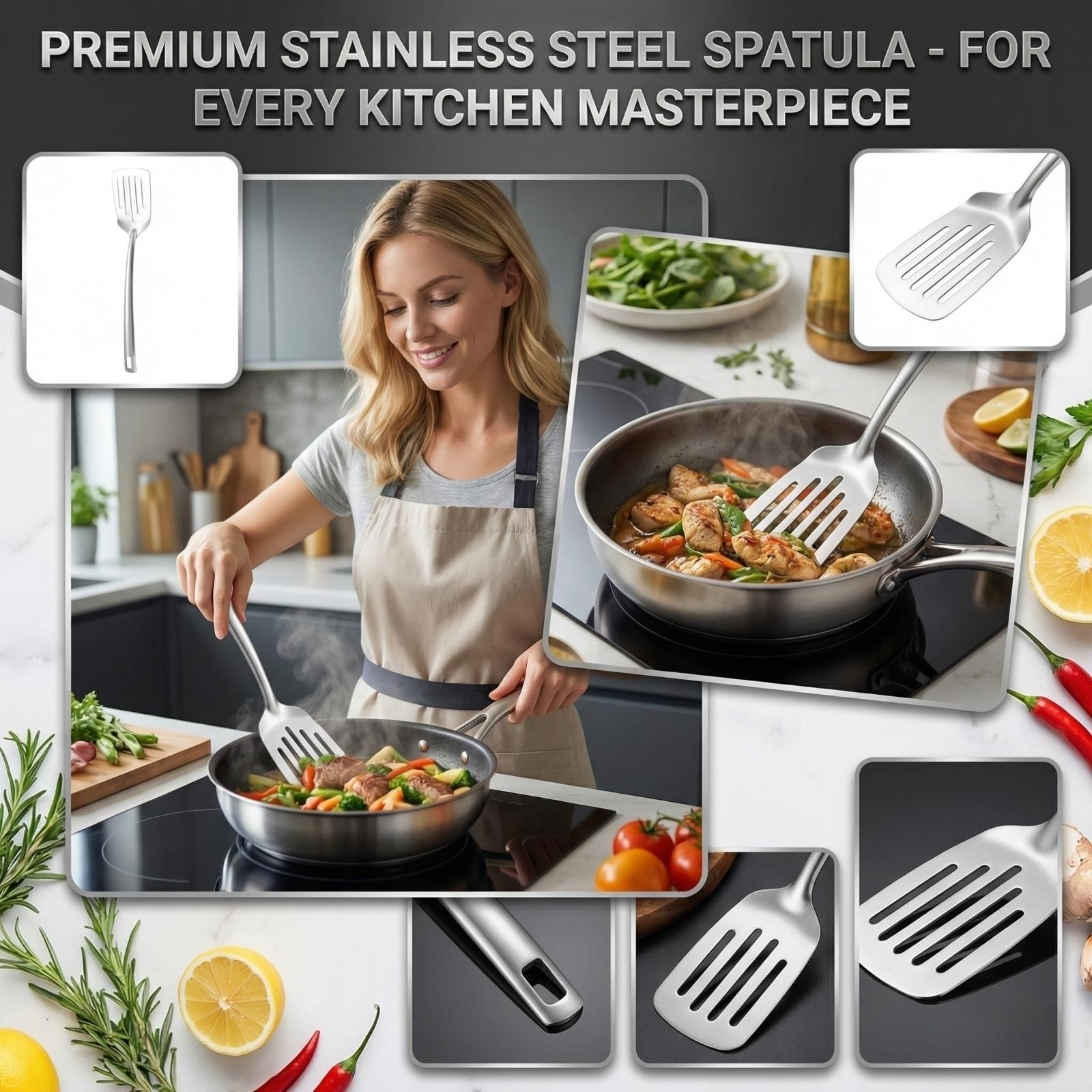 Household Stainless Steel Thickened Leak Shovel One Size