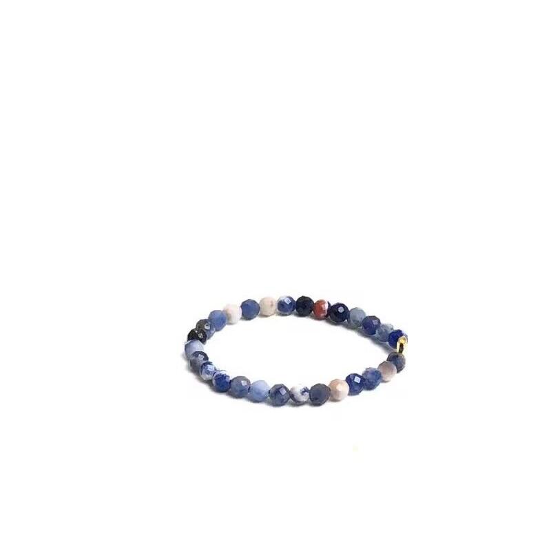 Anello con Pietra Naturale Agata cristallo quarzo zircone 2mm Multisfaccettato Gioielli regali adatti per uomo e donna