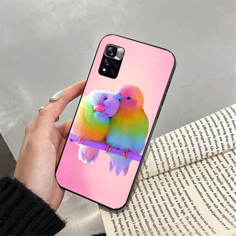Pouzdro na telefon s papouškem ara pro Xiaomi Redmi note 13 12 Pro 11S 11 10 Pro 10S 12S Redmi 10 13C 9C