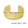 Big Cuff Bangles Bracelets Women Vintage Statement Plastic Geometric Open Bangle Hip Hop Punk Gold Silver Color Jewelry