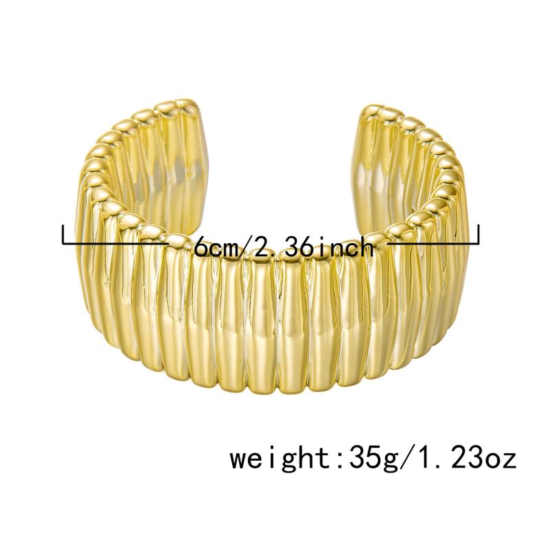 Big Cuff Bangles Bracelets Women Vintage Statement Plastic Geometric Open Bangle Hip Hop Punk Gold Silver Color Jewelry