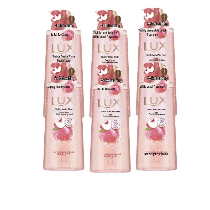 Lux Refreshing Peach Scent Bubble Shower Gel
