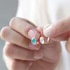 Jlauren Hoop Earrings M03182 Pink