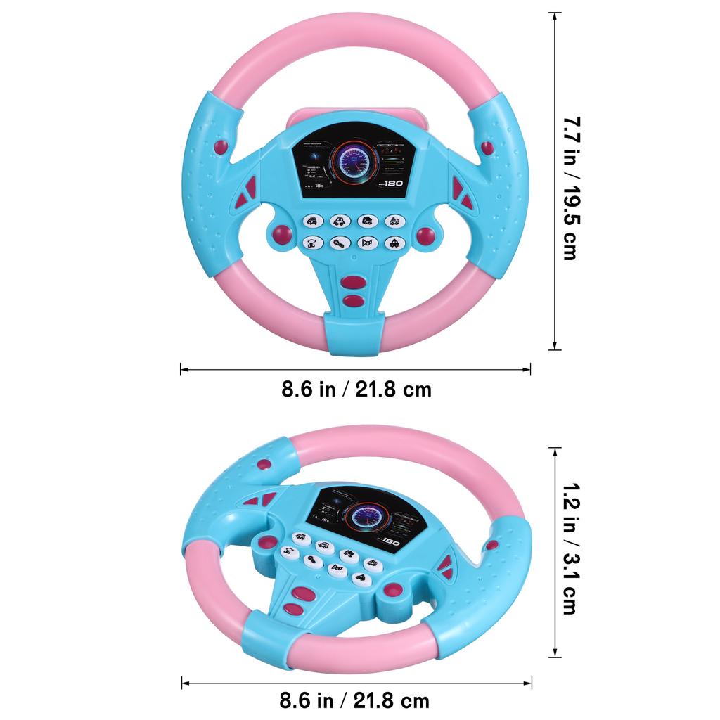 Simulate Driving a Car, Steering Wheel, Electric Toy Sound, CHILDREN'S Music Education, Pushing a Cart, Driving a Vocal Toy