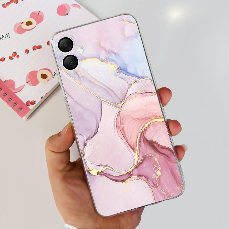 Für Samsung Galaxy A06 4G Hülle SM-A065F Neue Mode Bemalte Abdeckung Klare Silikon Weiche TPU Handyhülle Für Samsung A06 A 06 Fundas