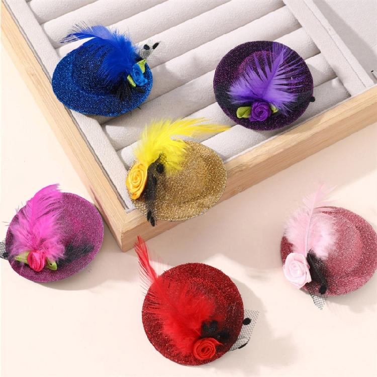 Mini Fascinator Hut Haarspange Mädchen Viktorianisches Themenparty Kostüm Haarnadel Haarschmuck Modische Haarteile