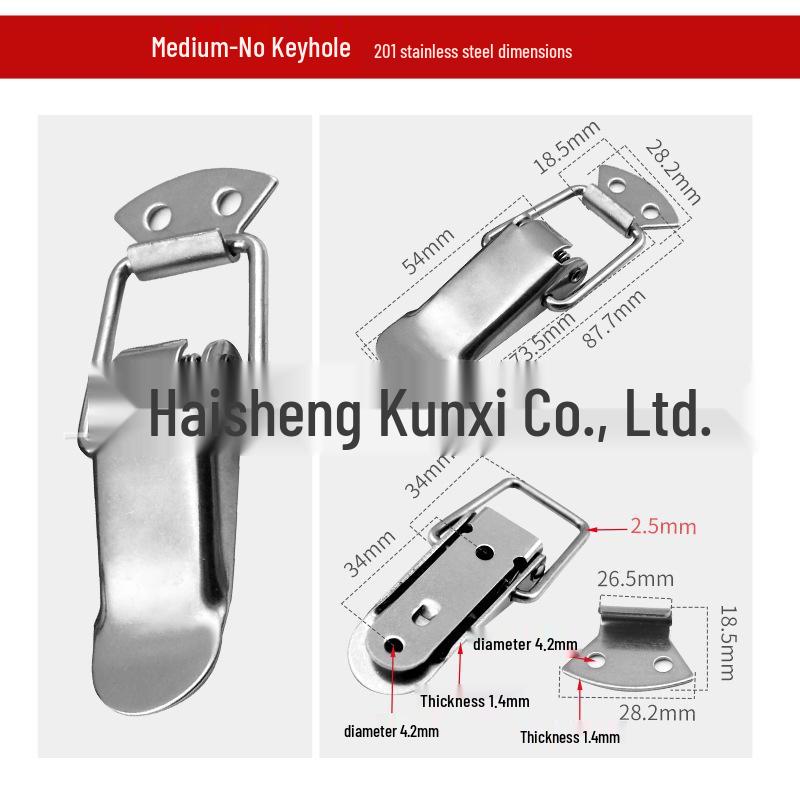 Thickened Stainless Steel Toggle Clasp for Toolboxes & Beehives