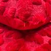 Roter Herz Kissenbezug Plüsch Liebesherz Überwurf Kissenbezug Romantischer Flauschiger 3D Herz Kissenbezug für Wohnzimmer Schlafzimmer Valentinstag Dekoration