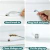 5-Piece Fridge Drain Cleaner Kit – Flexible Brushes & Steel Wool for Clogged Drain Hole, Water Leaks & Odors