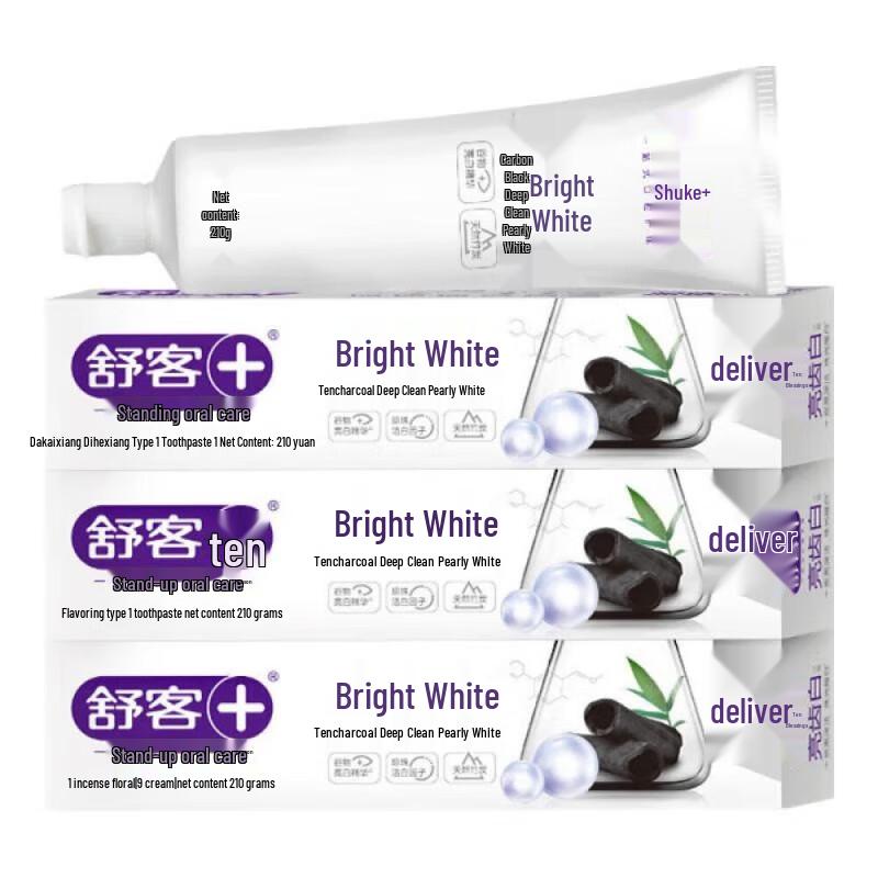 Shuke Bamboo Charcoal Pearl Whitening Toothpaste