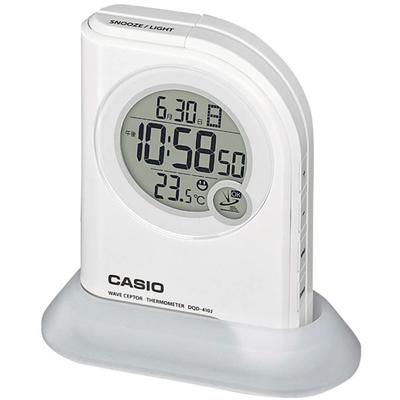 Wecker Taschenlampe Uhr, Funkgesteuert, Weiß, Digital, Funktion, Temperatur, Kalender, DQD-410J-7JF