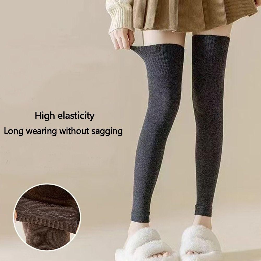 Thickned Warm Long Socks Autumn Winter Knitted Stockings Fashion Kneepad for Women