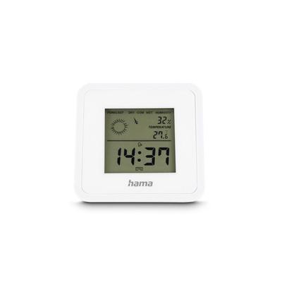 Thermometer und Hygrometer "Bornéo", digital, für den Innenbereich, weiß