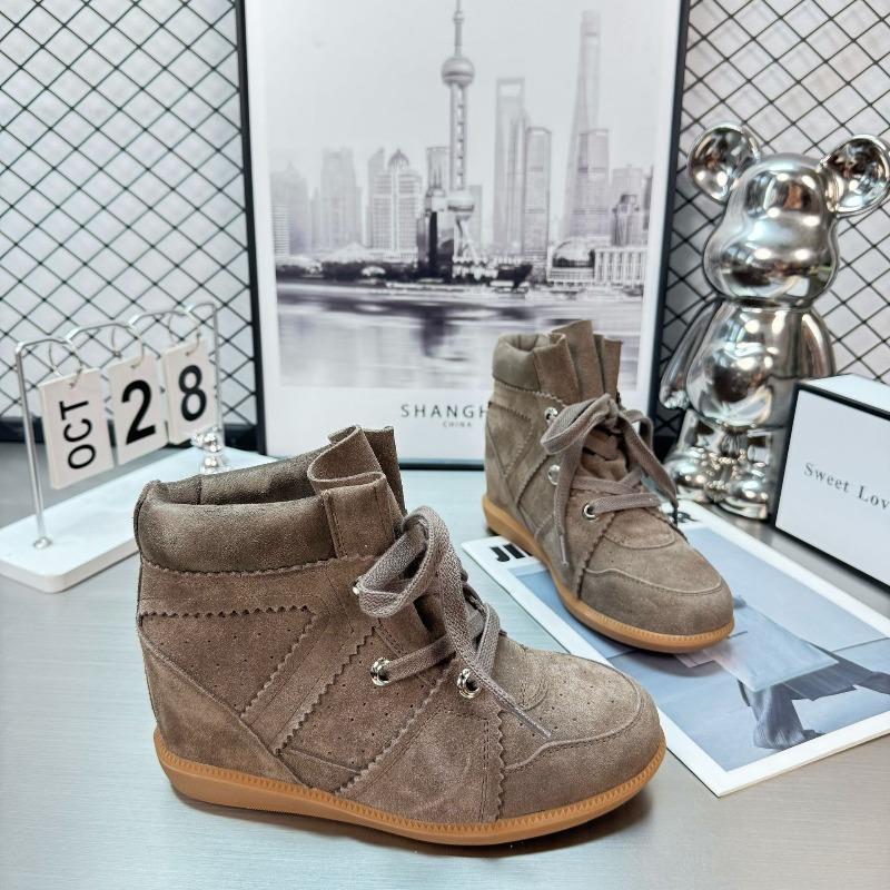 Vintage Martin Boots Damen 2 Neue Lässige Stil Dicksohlige Absatzsteigernde Kurze Stiefel Modische und Vielseitige Damen Single Boots